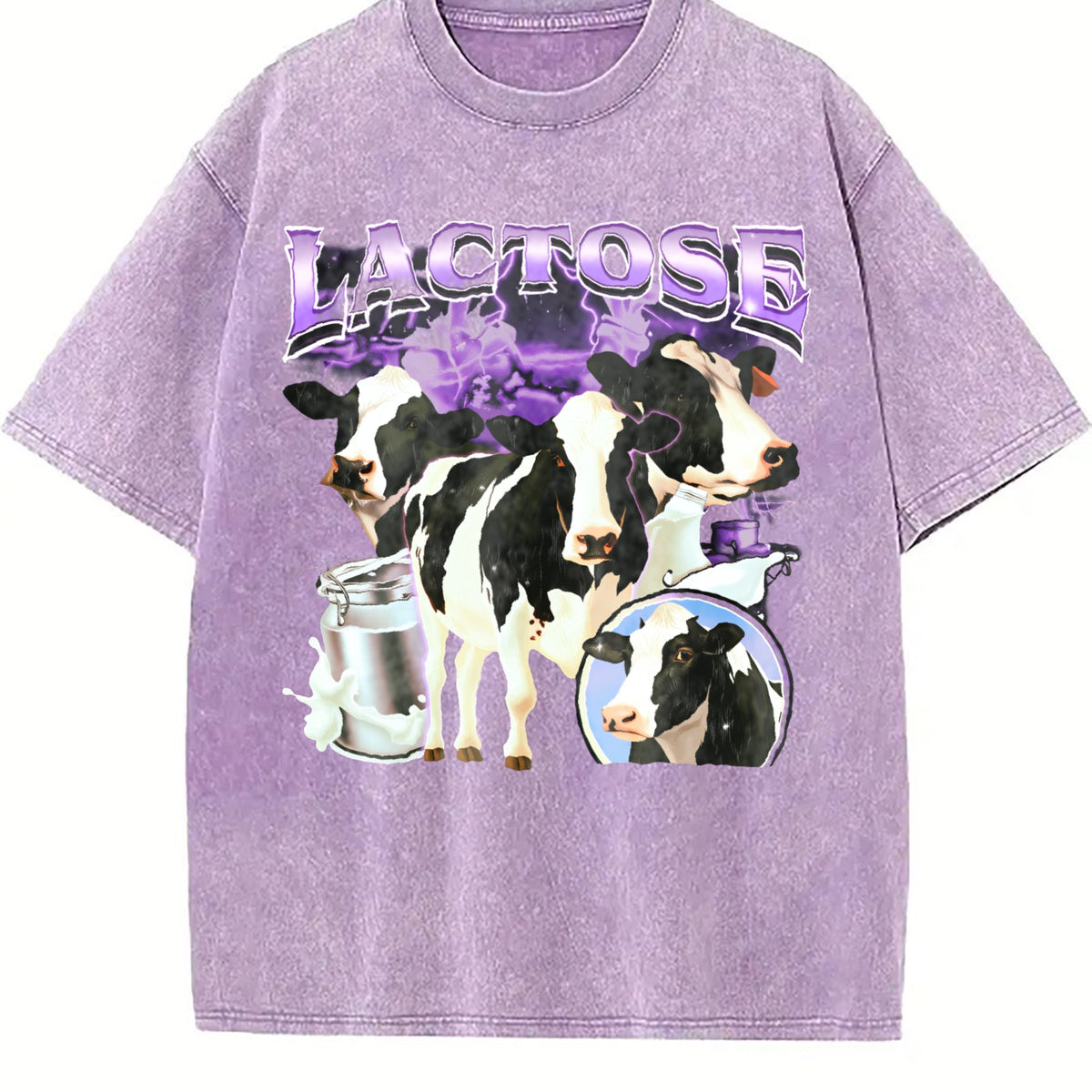 Lactose Tolerant Bootleg Vintage Washed T-Shirt product image 6