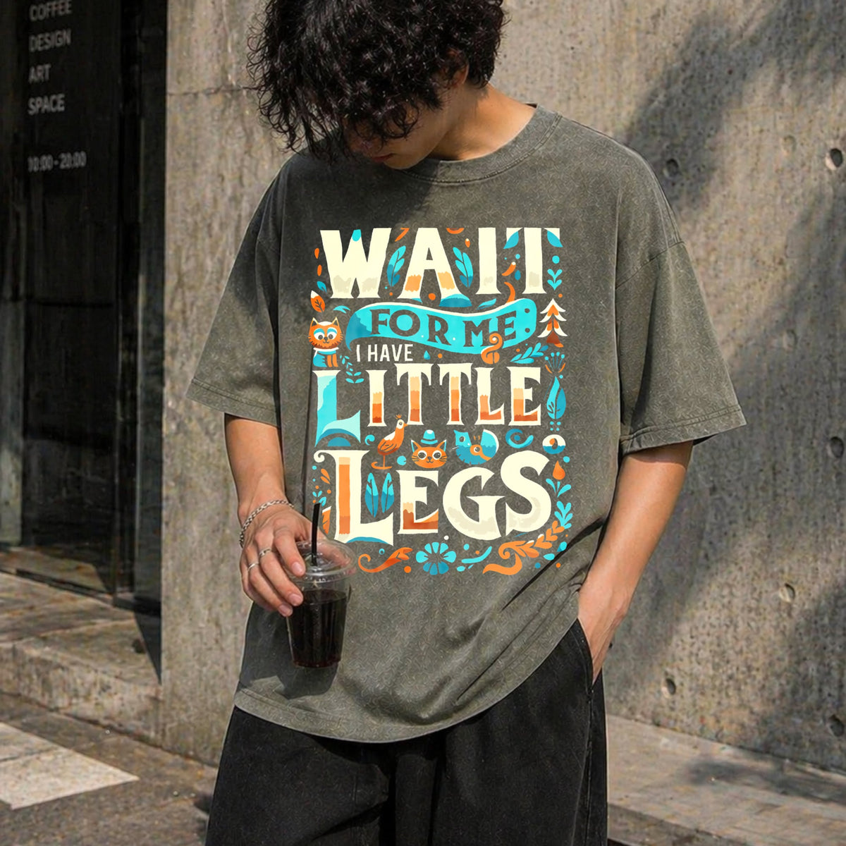 Cozy 'wait For Me I Have Little Legs' Short Guys Vintage product image 4