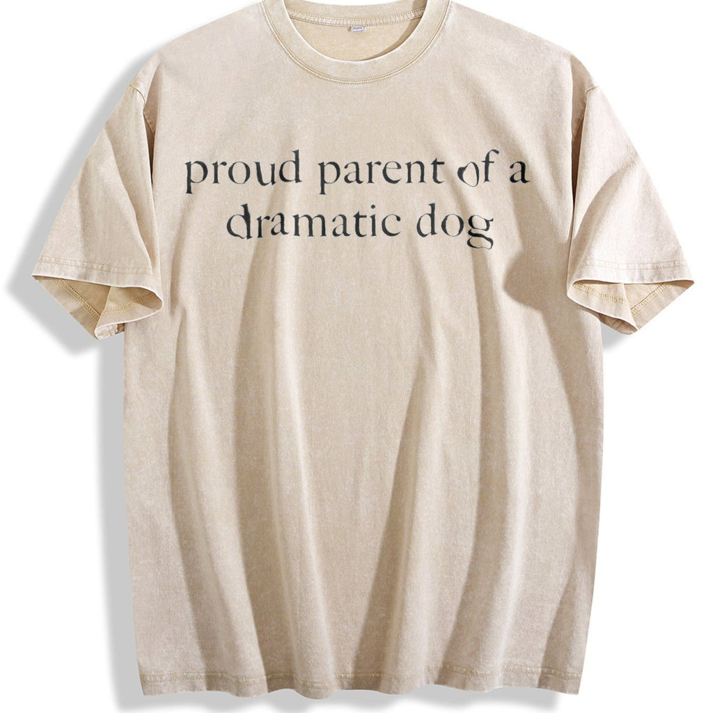 Proud Parent Of A Dramatic Dog Vintage Washed T-Shirt product image 1