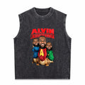 Lebron James Alvin And Chipmunks Bk-130 Men's Washed Tank Top
