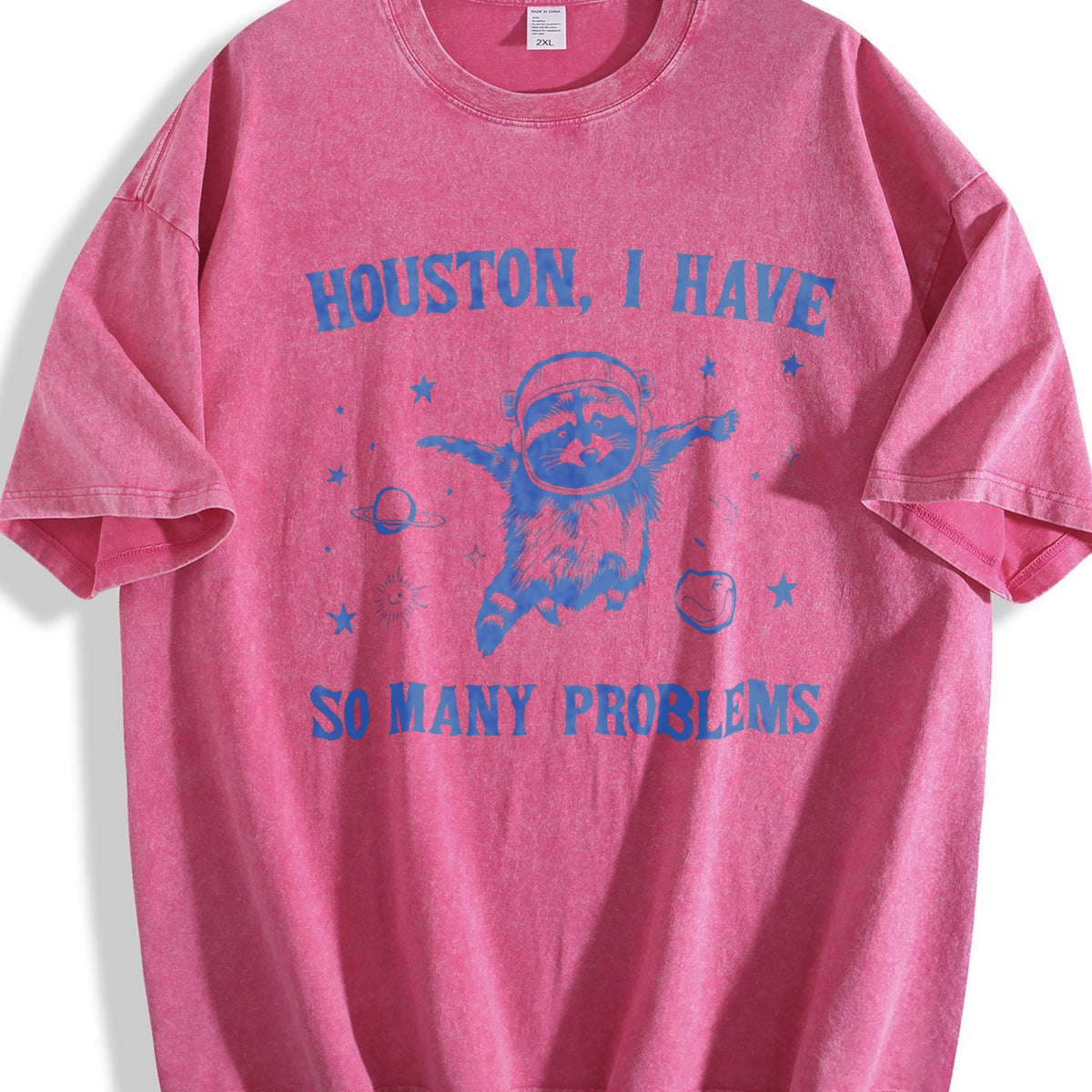 Raccoon In Space 90s Vintage Washed T-Shirt product image 7