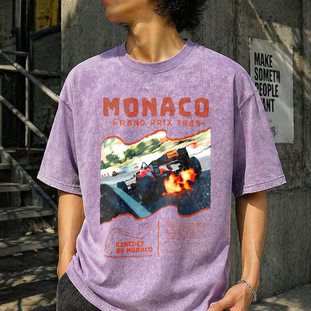 Monaco 1984 Classic 90s Funny Good Vintage Washed T-Shirt product image 6