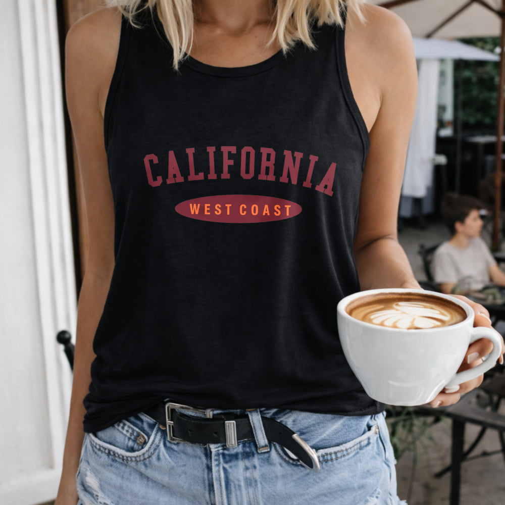 California West Coast - Orange Tank Women's Tank Top