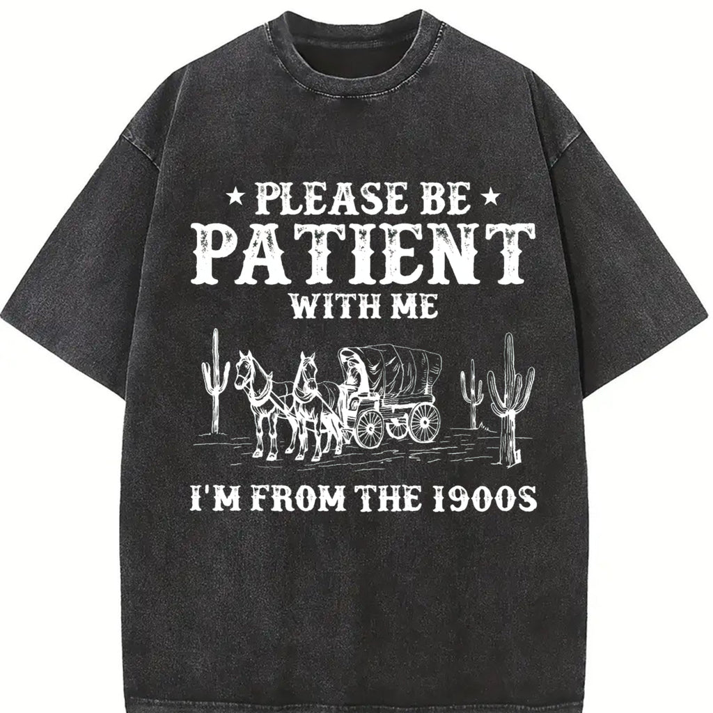 Please Be Patient I'm from the 1900s Vintage Washed T-Shirt product image 2
