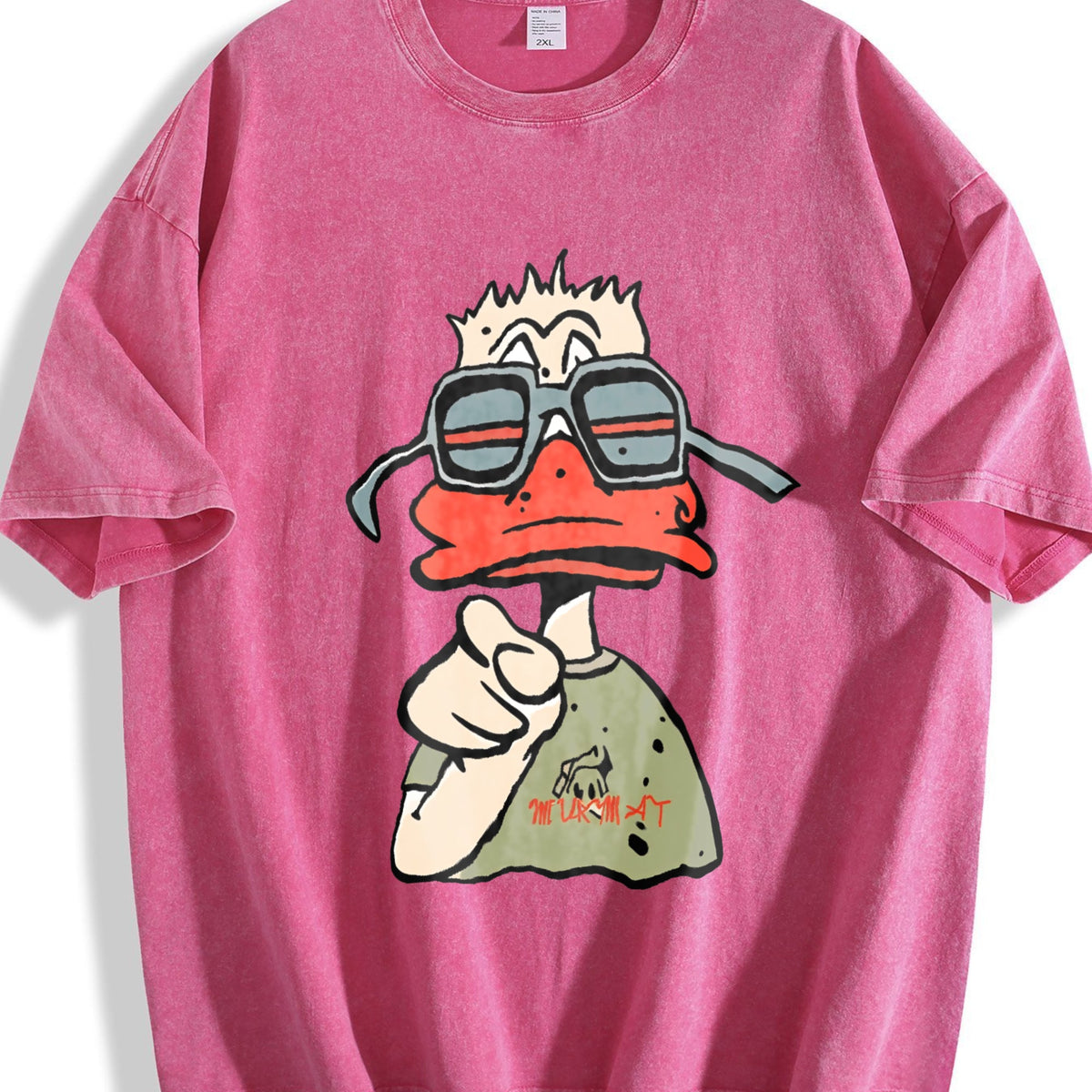 Cool Duck with Sunglasses Vintage Washed T-Shirt product image 5