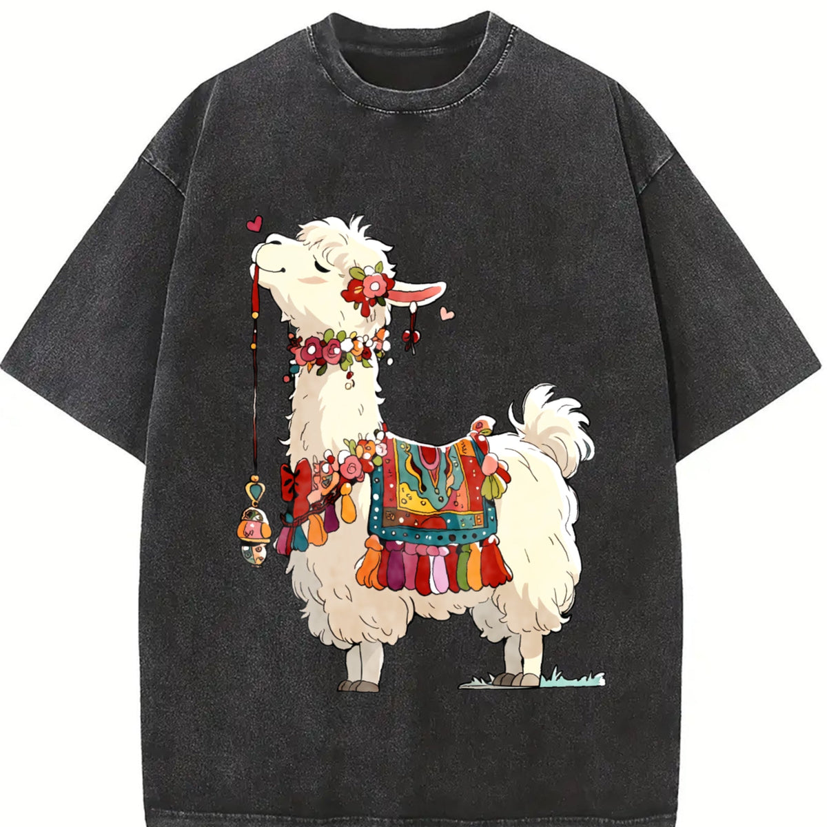 Animal Cartoon Summer Vintage Washed T-Shirt product image 2
