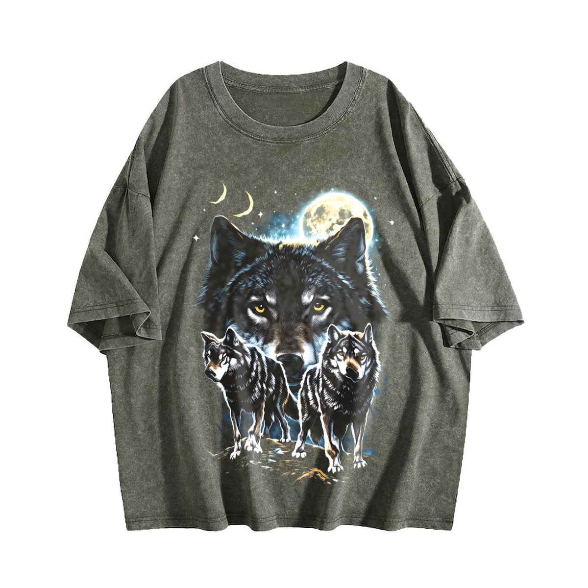 Wolf Spirit Classic 90s Vintage Washed T-Shirt product image 4