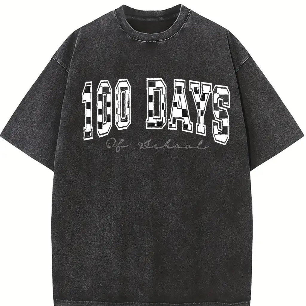 100 Days Of School Teacher Vintage Washed T-Shirt product image 2