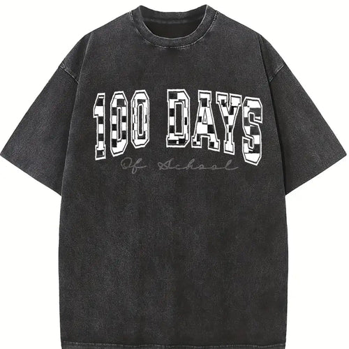 100 Days Of School Teacher Vintage Washed T-Shirt product image 2