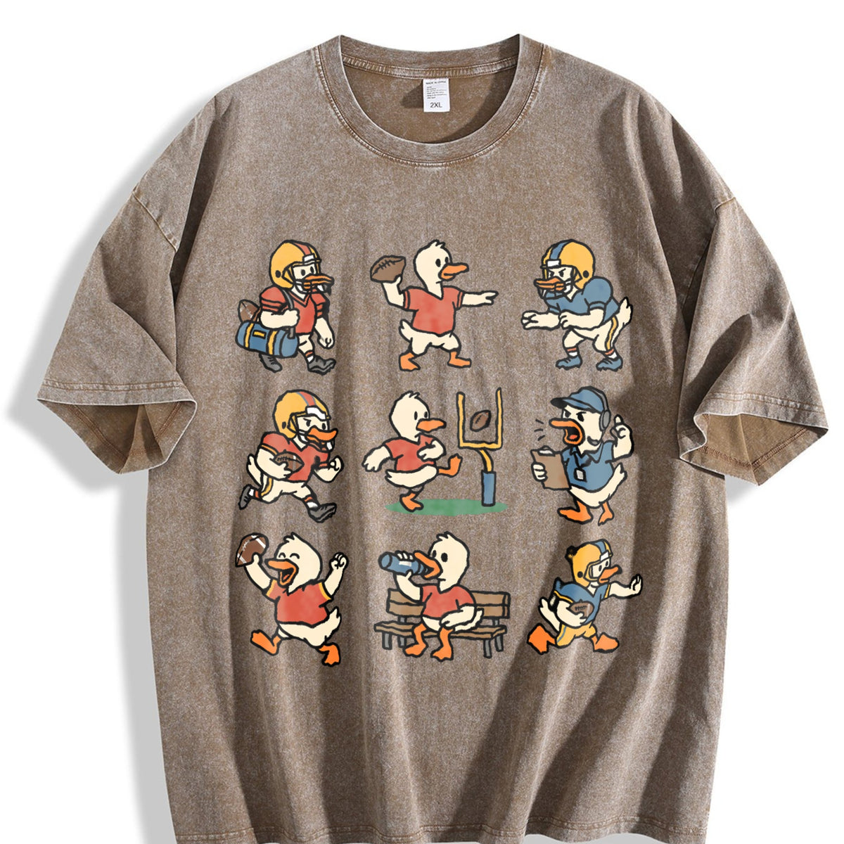 Silly Goose Football Vintage Washed T-Shirt product image 3