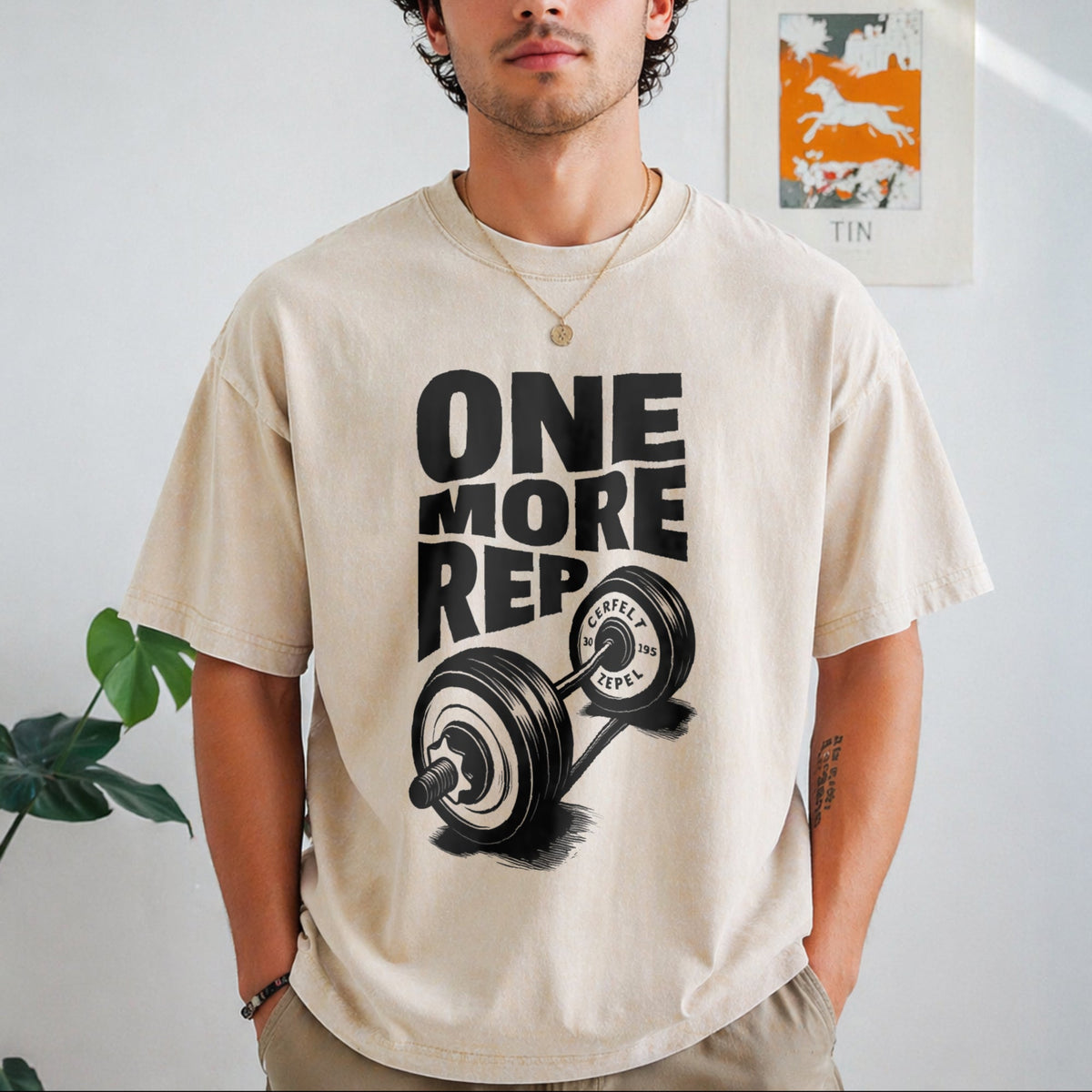 Funny Gym Workout - One More Rep Weightlifting Vintage product image 1