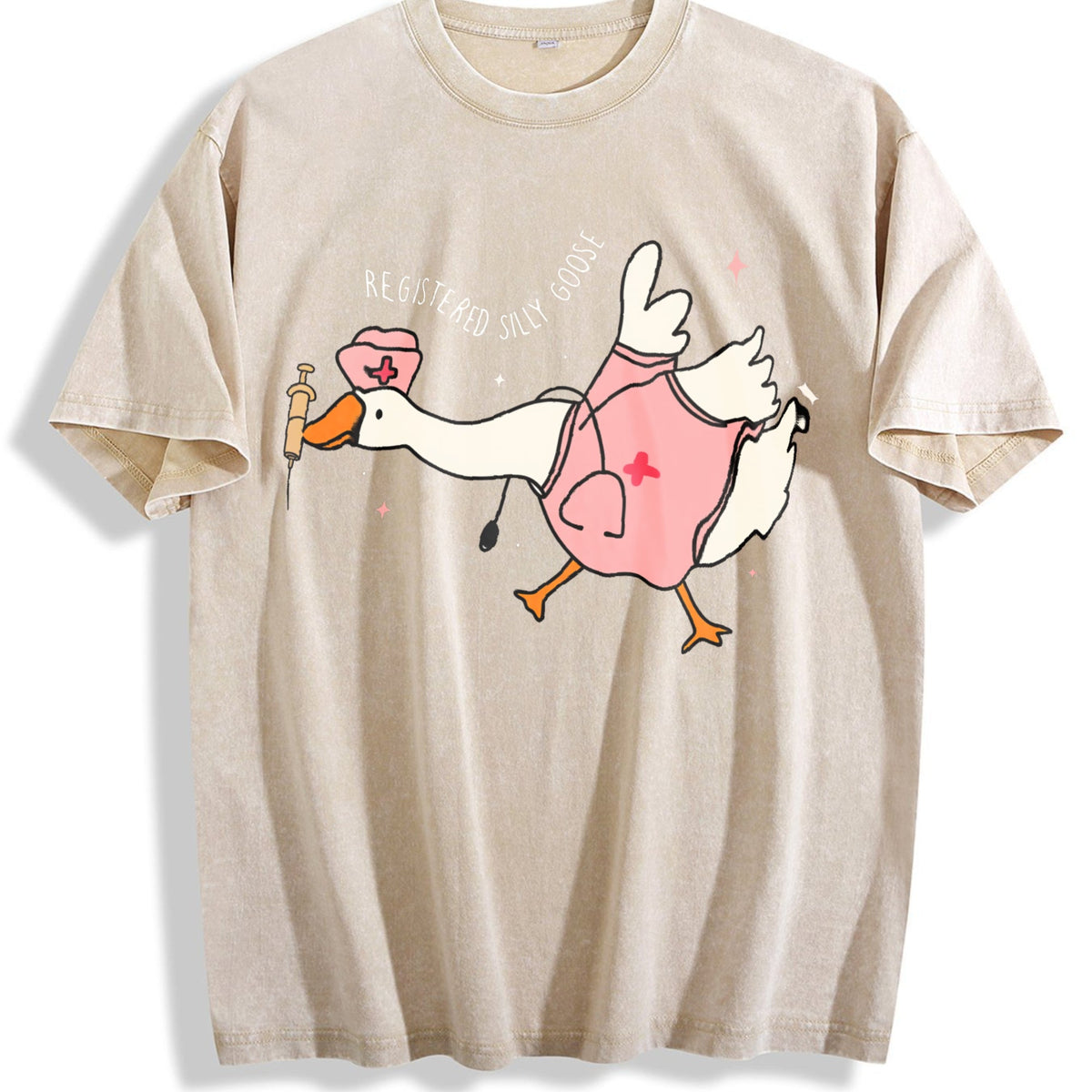 Registered Nurse Silly Goose Vintage Washed T-Shirt product image 1