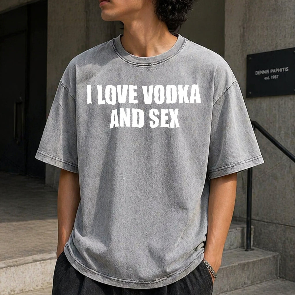 I Love Vodka And Sex Y2K Iconic Funny Meme Club Party product image 5