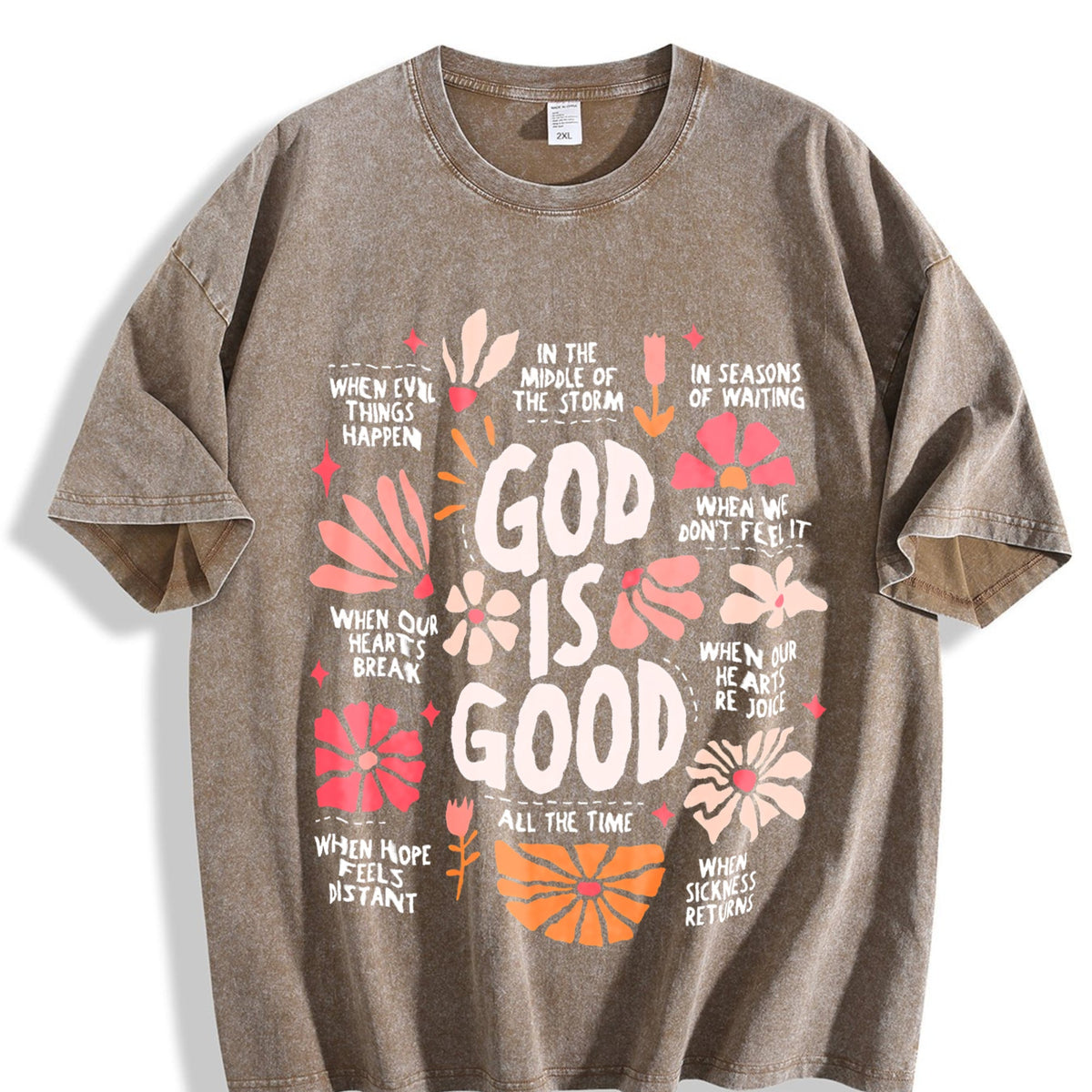 God Is Good All The Time Christian With Floral& Faith product image 3
