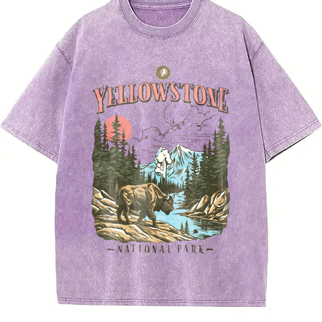 Yellowstone National Park Vintage Washed T-Shirt product image 6