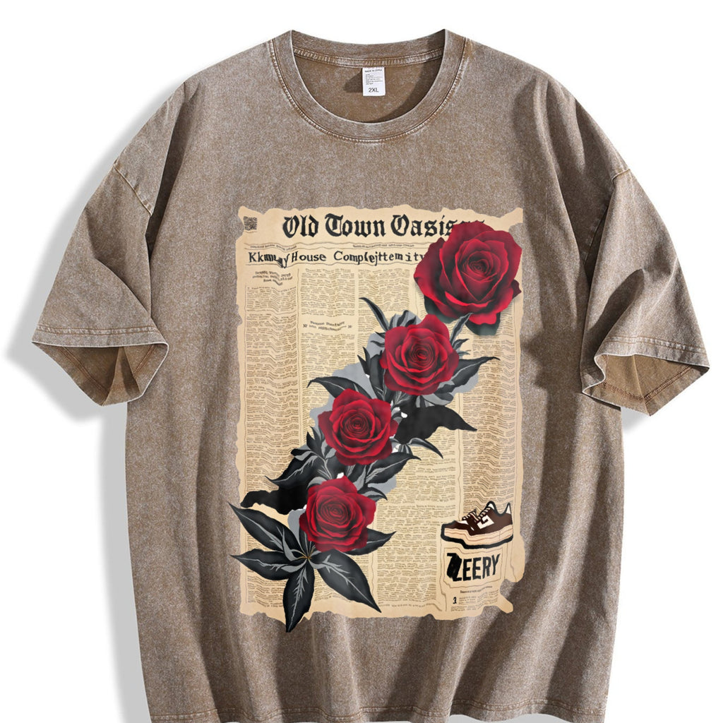 T-shirtfashion Snowflake Craft Vintage Washed T-Shirt product image 3