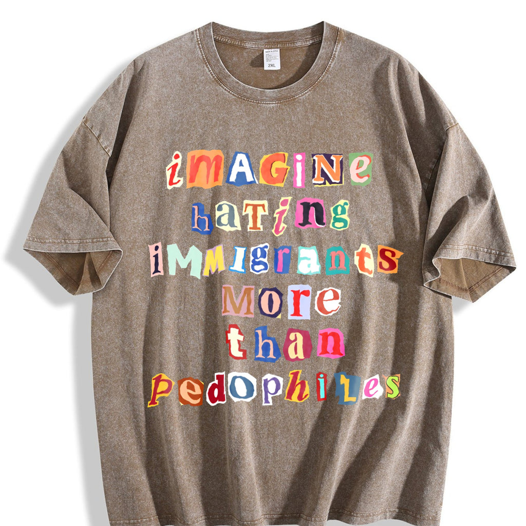 Anti Ice Magazine Letters Vintage Washed T-Shirt product image 3