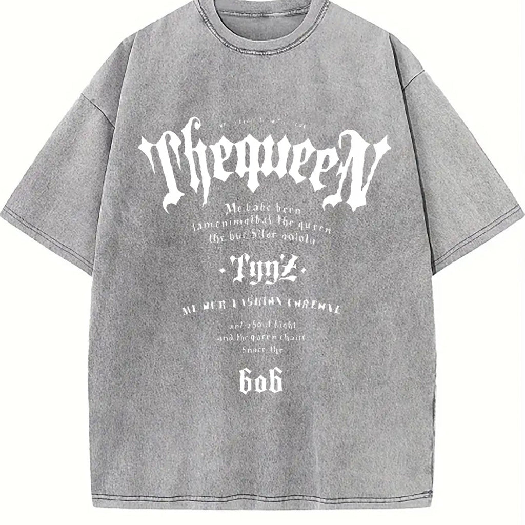 Gothic Black Lettering Vintage Washed T-Shirt product image 4