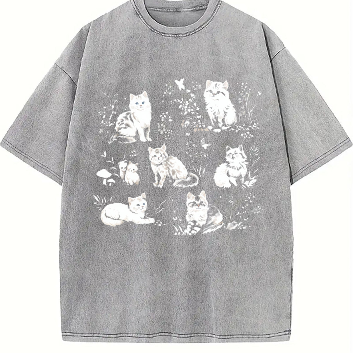 90s Cats Vintage Washed T-Shirt product image 4