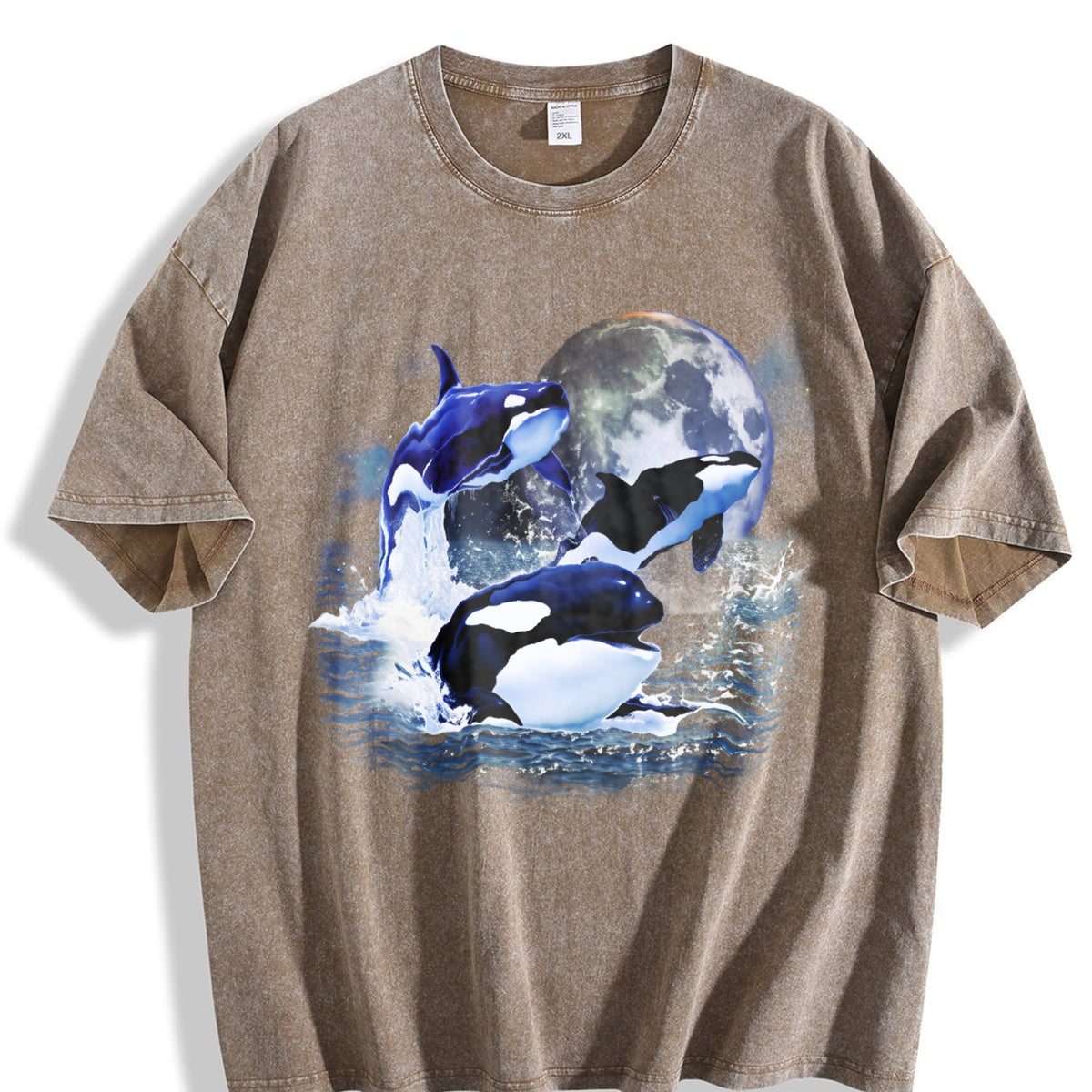 Three Orcas 90s Vintage Washed T-Shirt product image 3