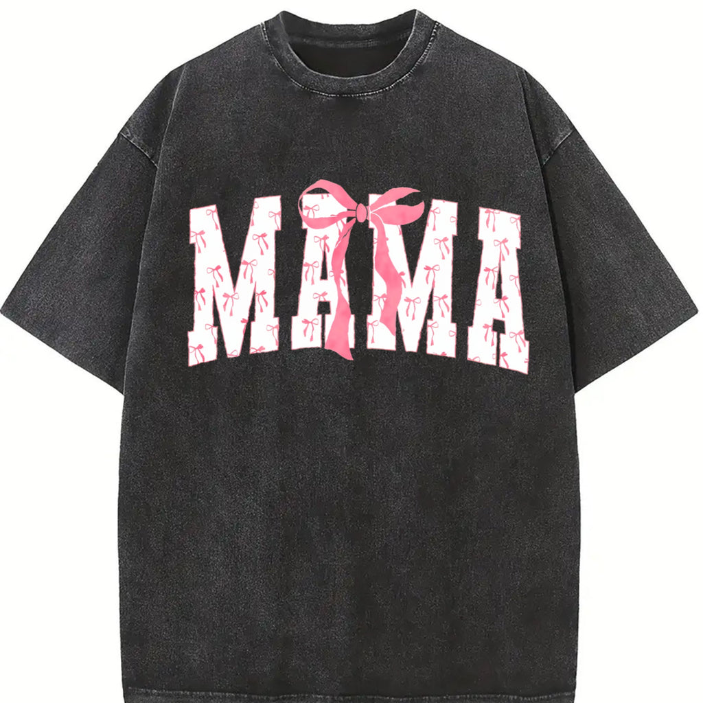 Coquette Bows Mama Vintage Washed T-Shirt product image 2