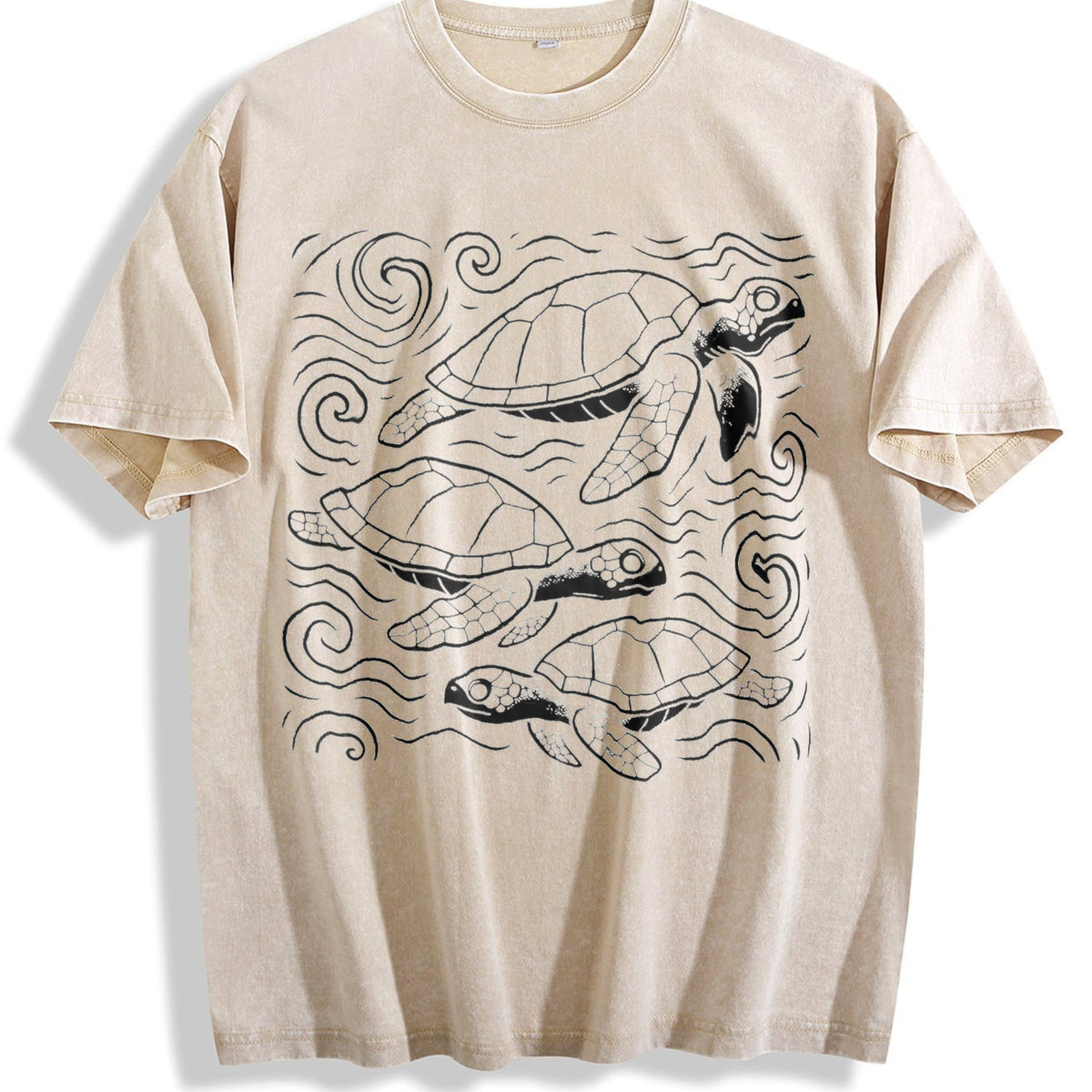 Turtles Ocean 90s Vintage Washed T-Shirt product image 1