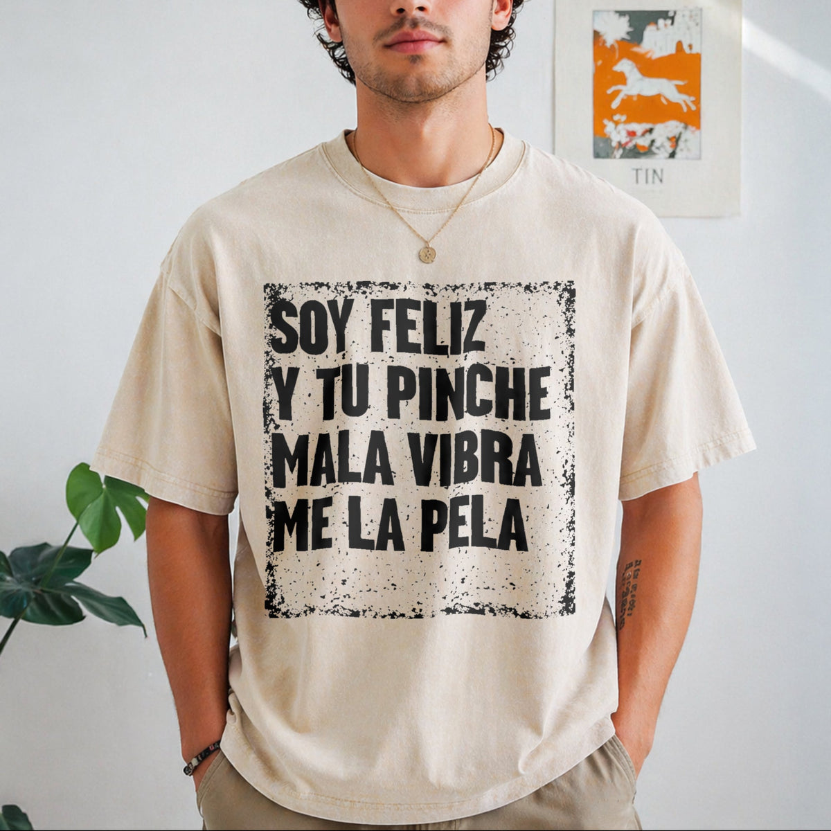 Mexican Themed Humorous Ideas Vintage Washed T-Shirt product image 1