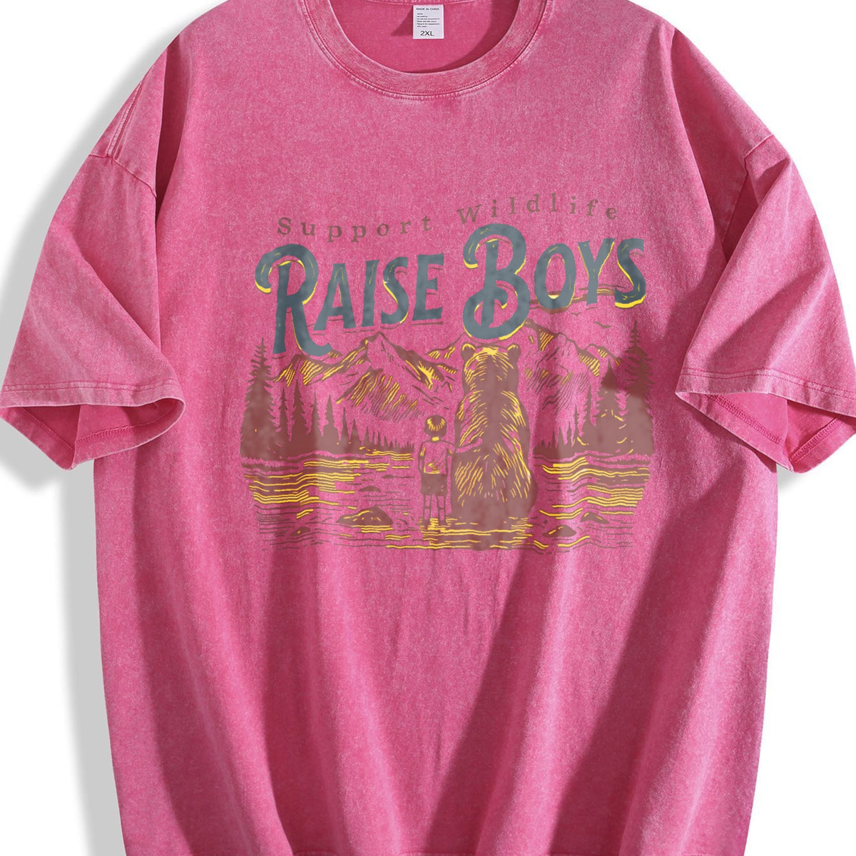 Support Wildlife Raise Boys Vintage Washed T-Shirt product image 5