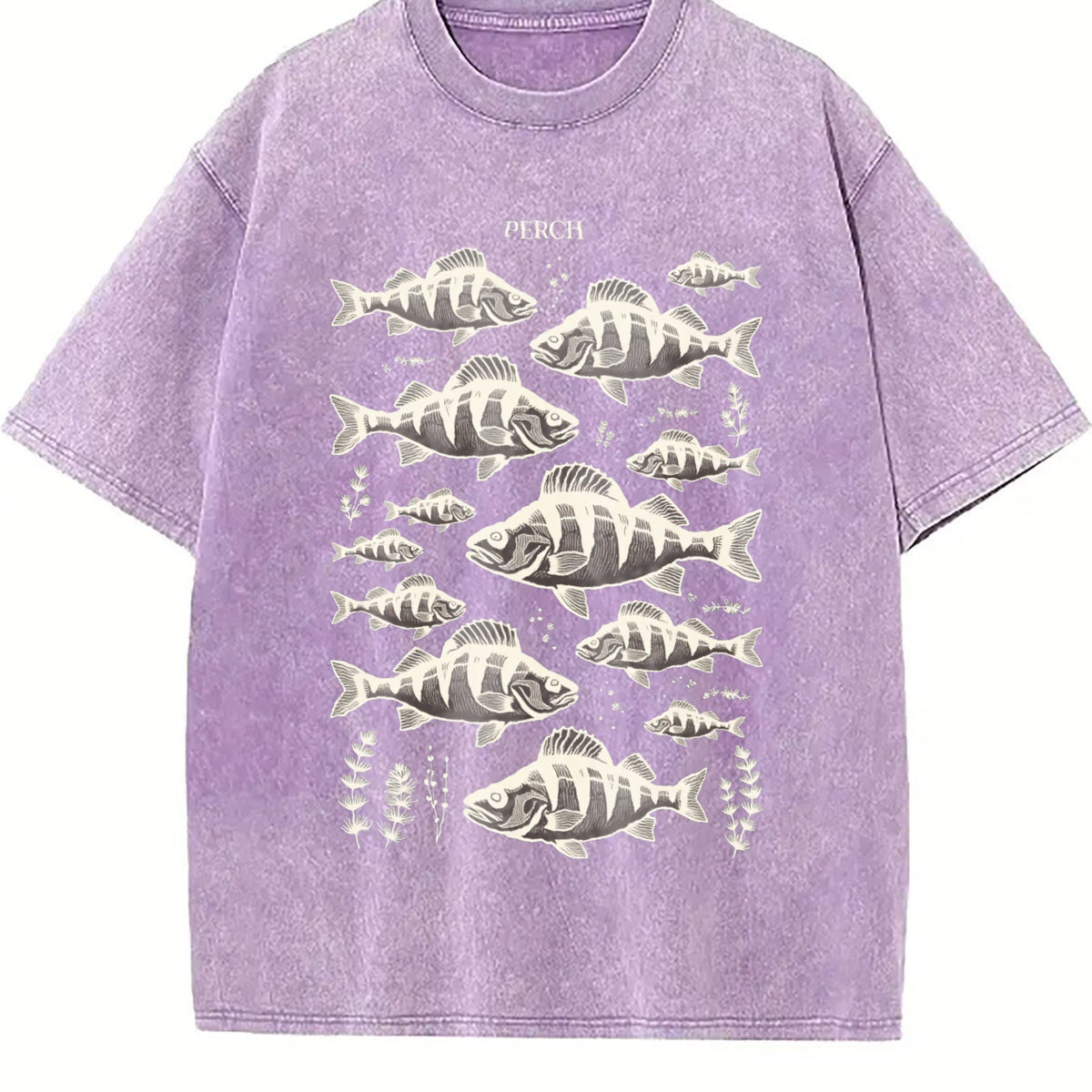 Perch Fish 90s Vintage Washed T-Shirt product image 6