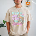 Fueled By Iced Coffee And Anxiety Funny Lover Vintage product image 1