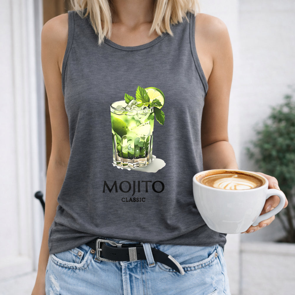 Mojito Letters & Cocktail Women's Tank Top