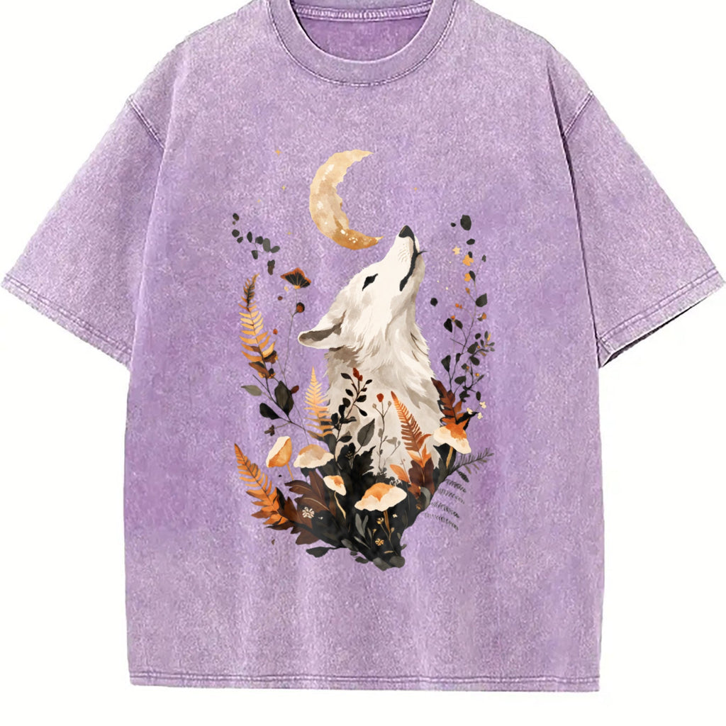 Looking Up Noble White Fox Vintage Washed T-Shirt product image 6