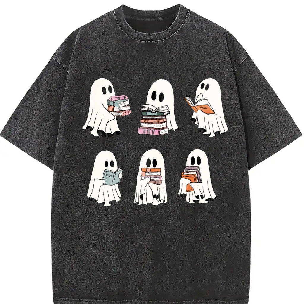 Ghost Reading Vintage Washed T-Shirt product image 2