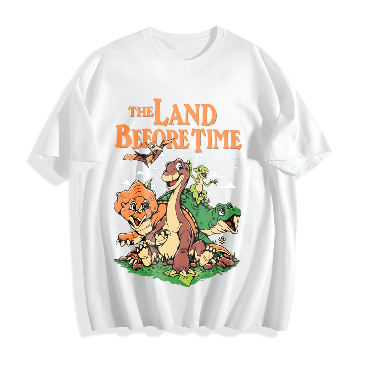 Land Before Time Pastel Dinosaur Friends Cotton T-Shirt product image 2