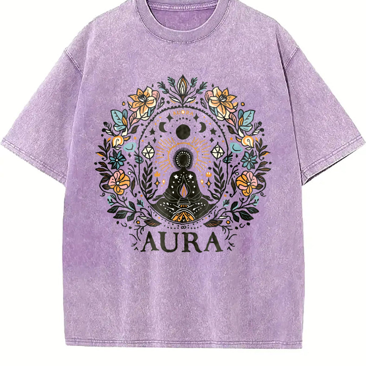 Summer A Bohemian Floral Vintage Washed T-Shirt product image 6