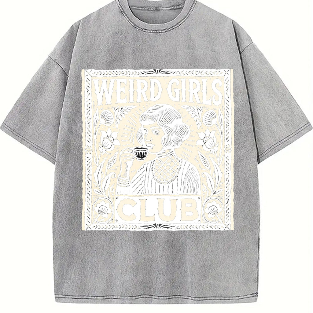 Weird Girls Club Vintage Washed T-Shirt product image 4
