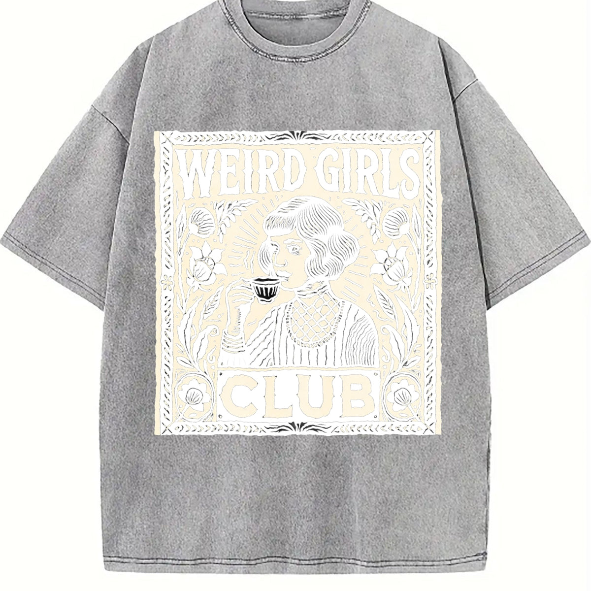 Weird Girls Club Vintage Washed T-Shirt product image 4