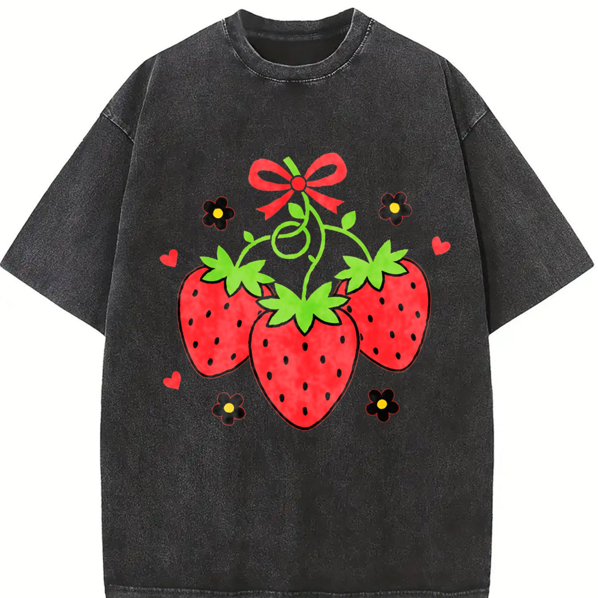 Short-sleeved Vintage Washed T-Shirt product image 2