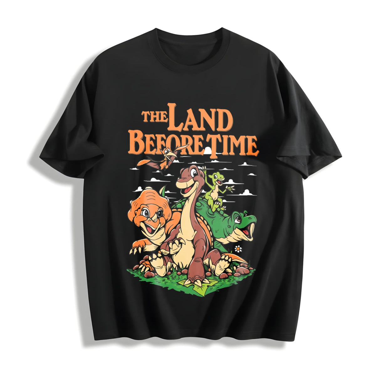 Land Before Time Pastel Dinosaur Friends Cotton T-Shirt product image 1