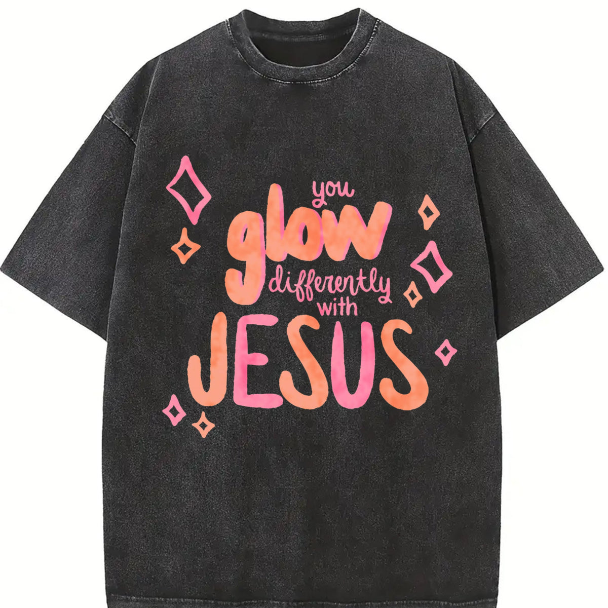 Inspirational Bible Verse With Walk Vintage Washed T-Shirt product image 2