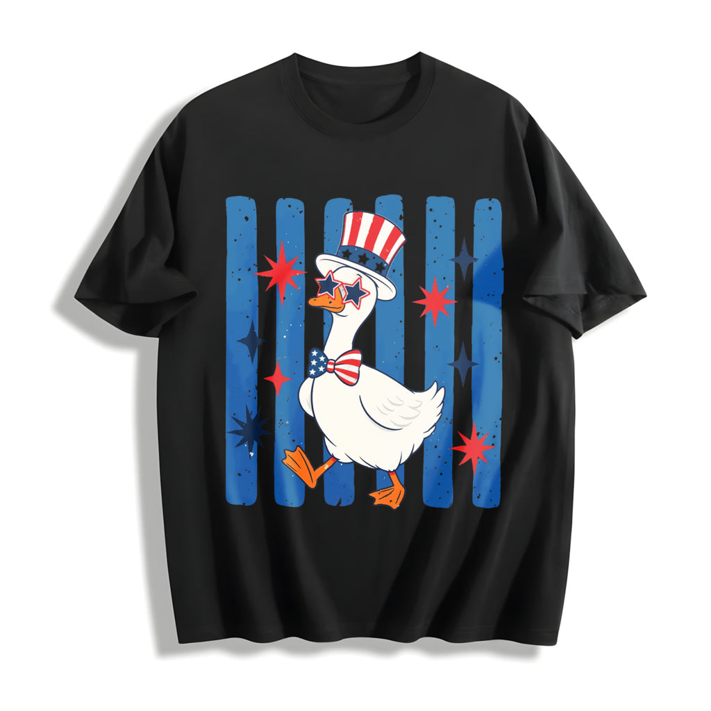 Patriotic Goose Cotton T-Shirt product image 1