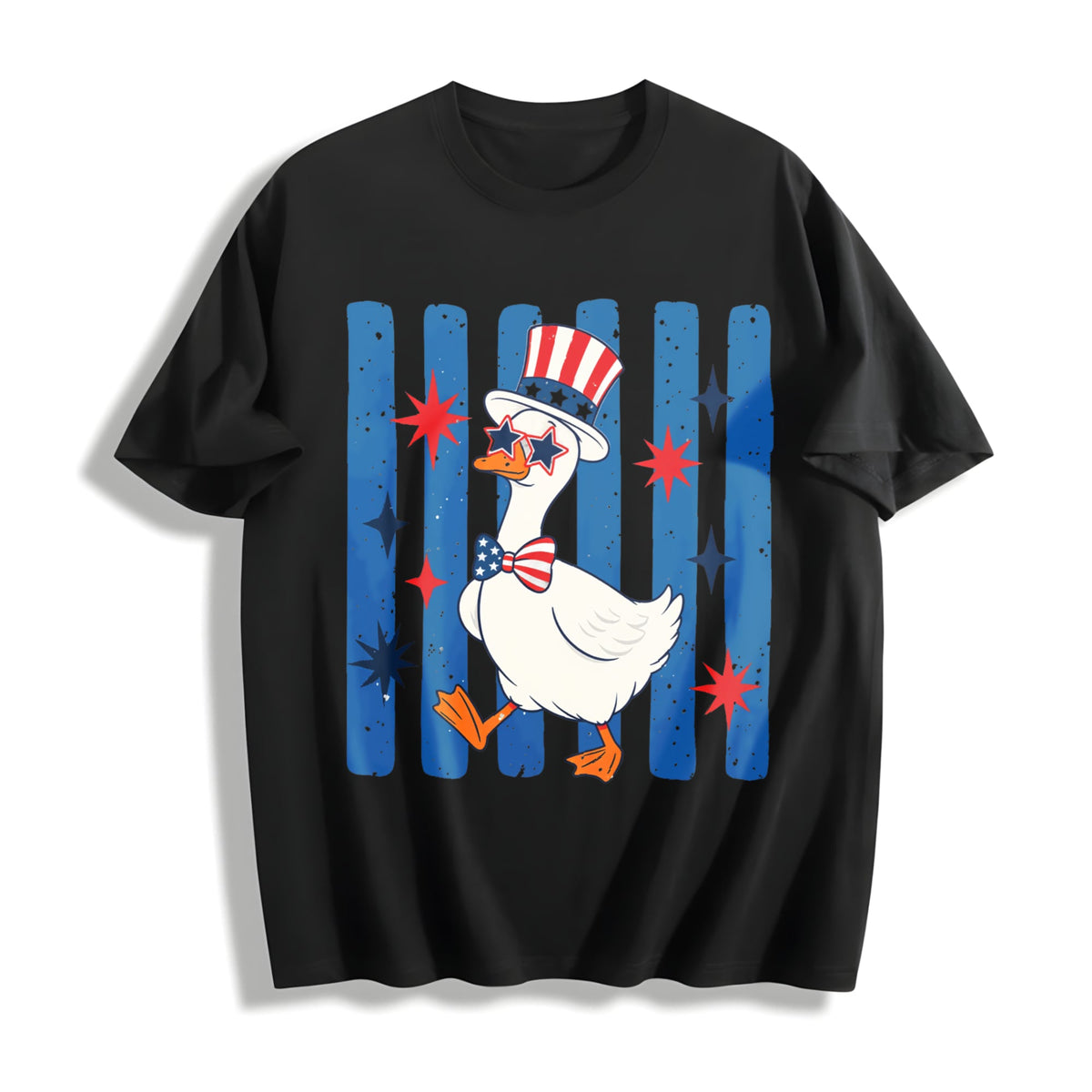 Patriotic Goose Cotton T-Shirt product image 1