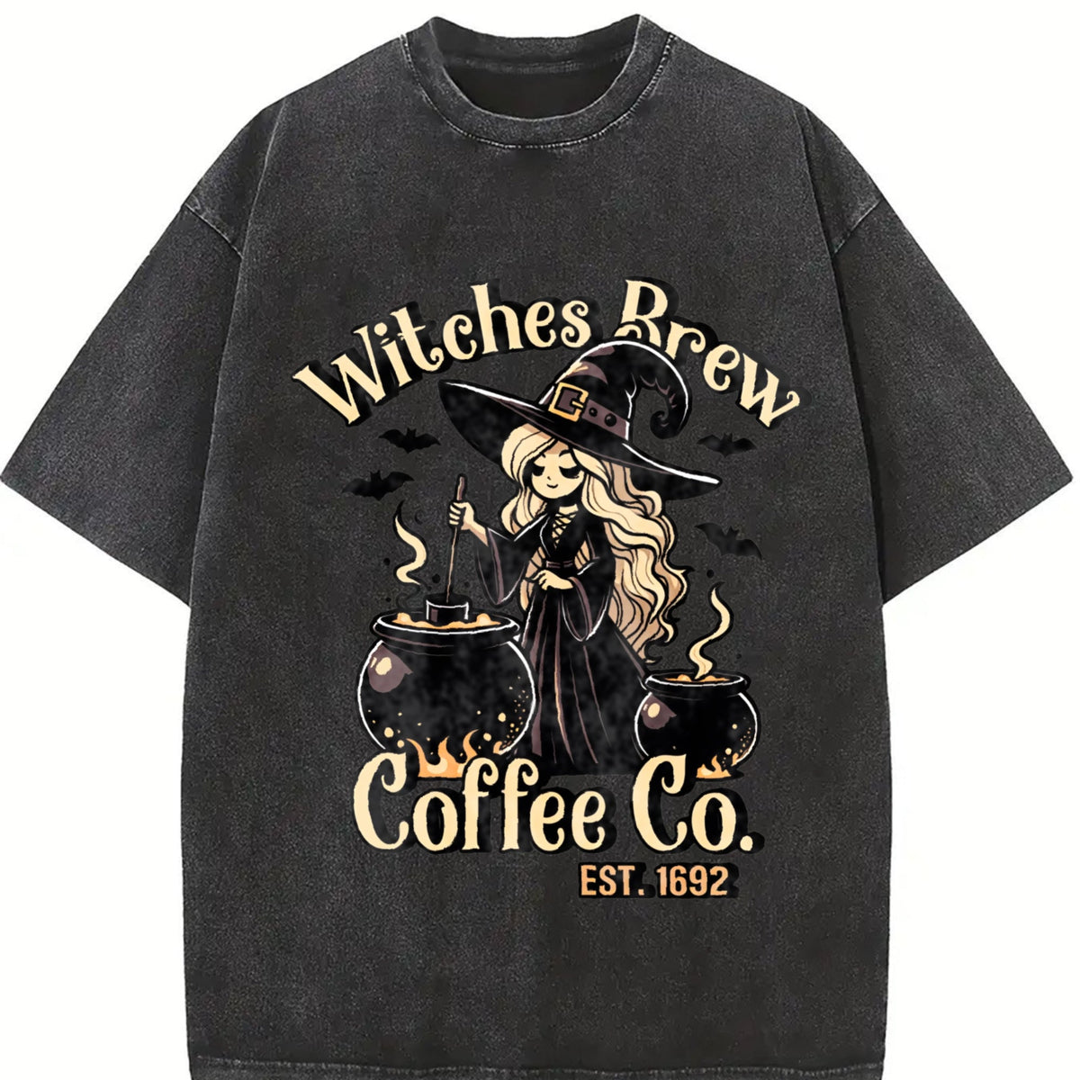 Witches Brew Coffee Co Vintage Washed T-Shirt product image 2