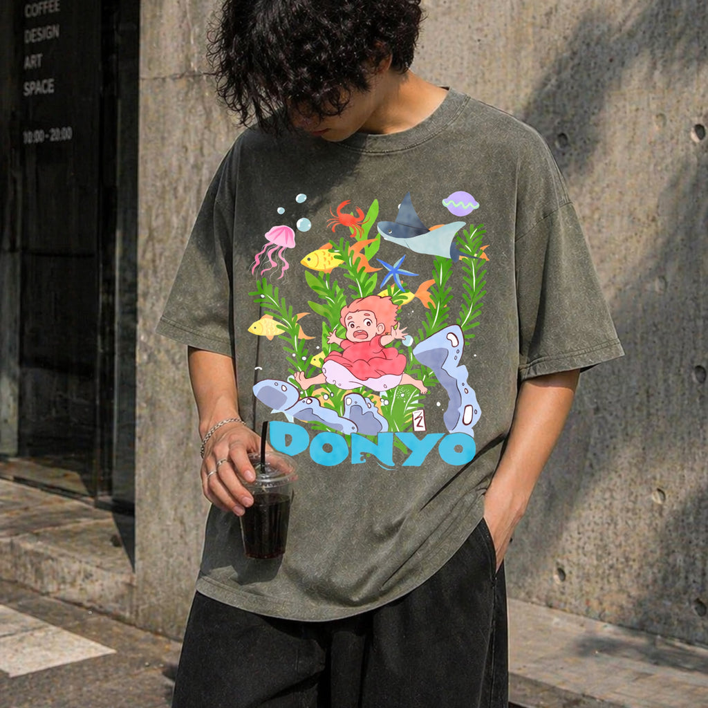 Studio Ghibli Anime Vintage Washed T-Shirt product image 4