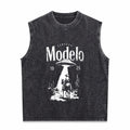 It's Time For A Beer Fun Beer Short-sleeved Men's Washed Tank Top