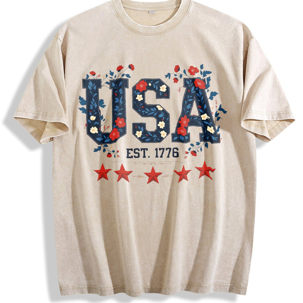 Patriotic USA 1776 - Red With Stars & Stripes Vintage product image 1