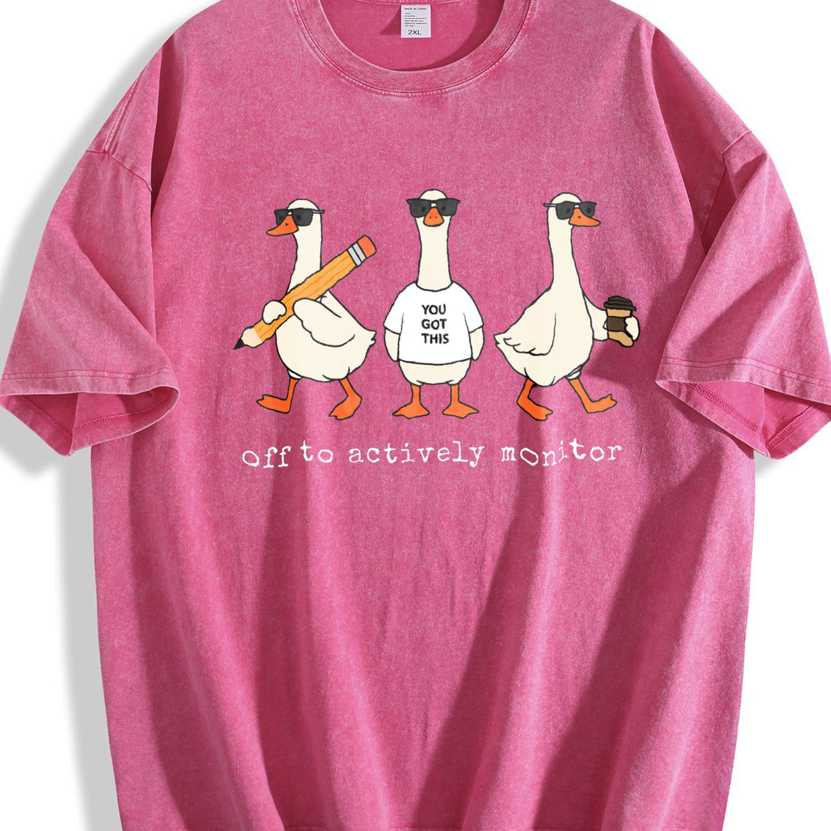 Off To Actively Monitor Goose Vintage Washed T-Shirt product image 5