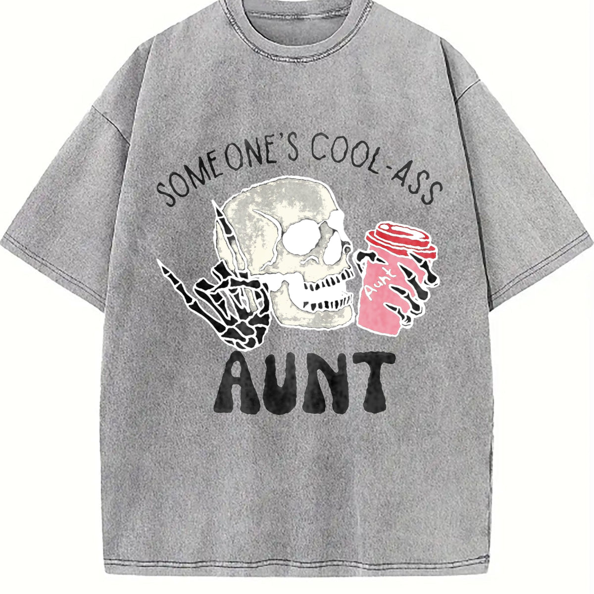 Cool And Unique Auntie Vintage Washed T-Shirt product image 4