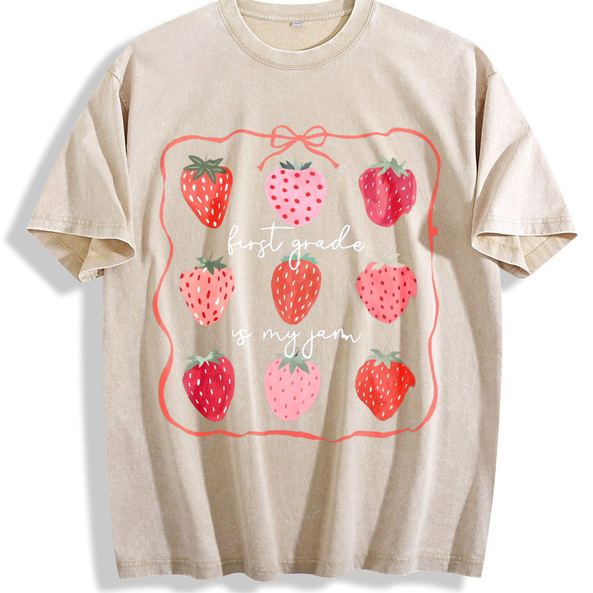 First Grade Teacher Vintage Washed T-Shirt product image 1