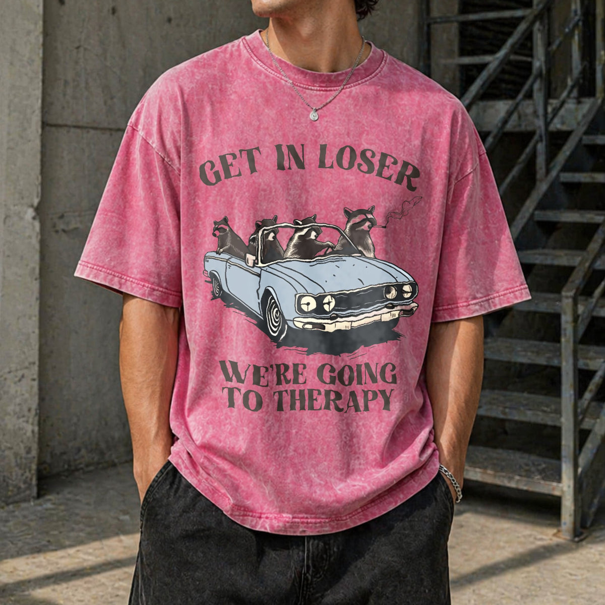 We're Going To Therapy Vintage Washed T-Shirt product image 7